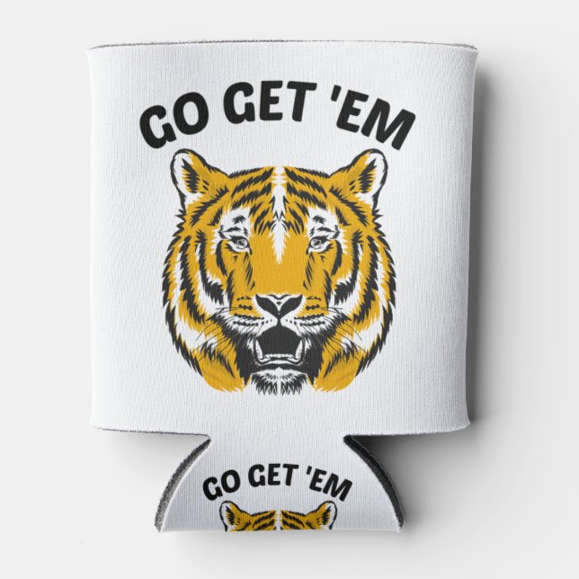 TIGER GO GET 'EM DOSENKÜHLER (Vorderseite)