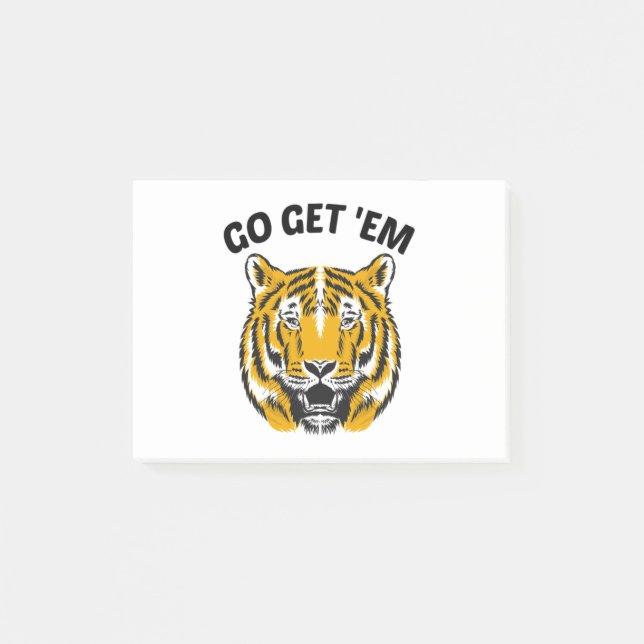 TIGER GO GET 'EM POST-IT KLEBEZETTEL (Vorderseite)