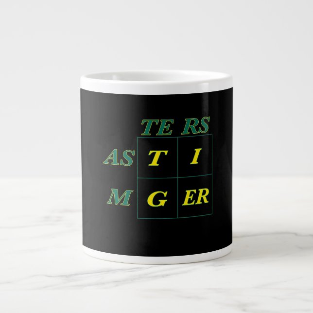 Tiger Goat Woods Masters Jumbo-Tasse (Vorderseite)