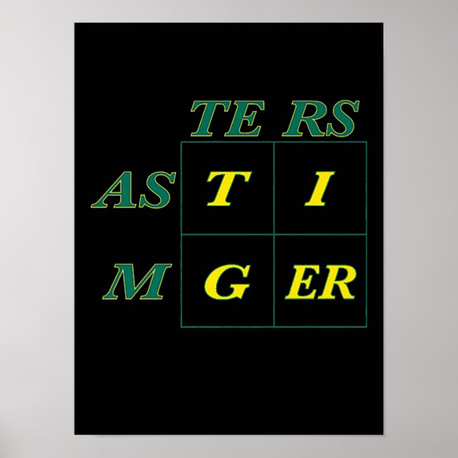 Tiger Goat Woods Masters Poster (Vorne)
