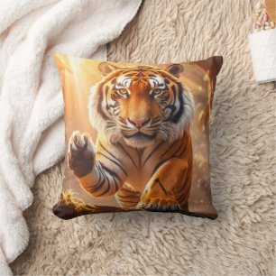 Tiger - Goldener Tiger Kissen