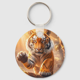 Tiger - Goldener Tiger Schlüsselanhänger