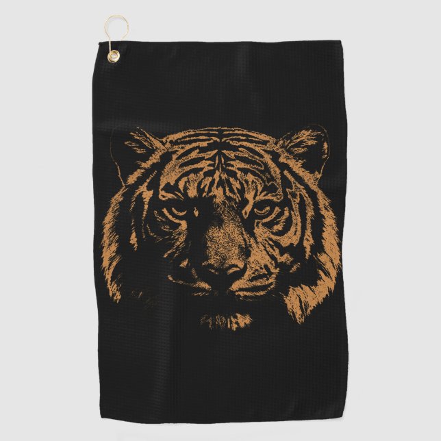 Tiger  golfhandtuch (Vorderseite)