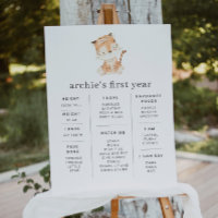 Tiger Green 1er Anniversaire Poster du Jalon