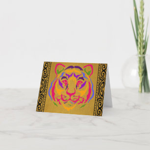 Tiger Greeting Card Karte