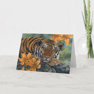 Tiger Greeting Card Karte