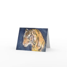 Tiger Grußkarte