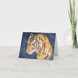 Tiger Grußkarte Karte