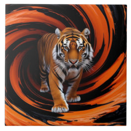 Tiger Gyre Decorative Tile Fliese
