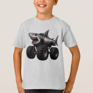 Tiger-Hai-Monster-Truck T-Shirt