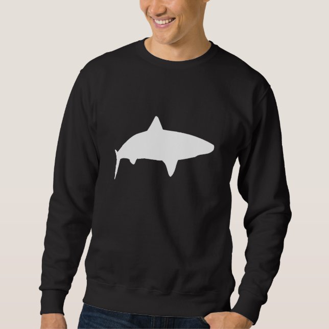 Tiger-Haifisch-Silhouette Sweatshirt (Vorderseite)