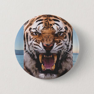 Tiger-Hauptknopf Button