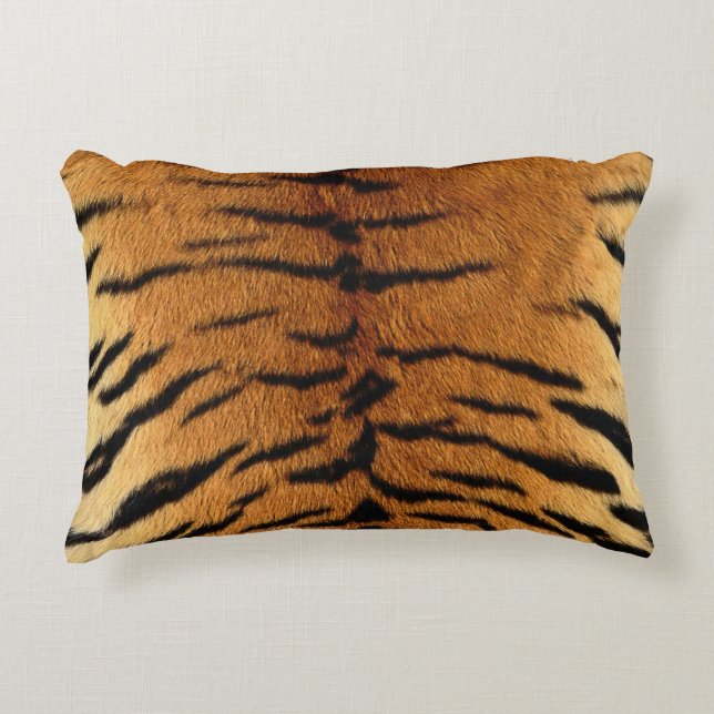 Tiger Hautdruckakzent Kissen (Vorderseite)