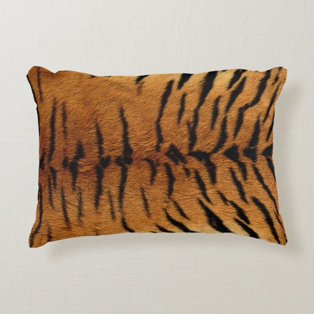 Tiger Hautdruckakzent Kissen (Vorderseite)