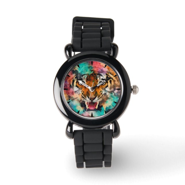 Tiger Head Armbanduhr (Vorderseite)