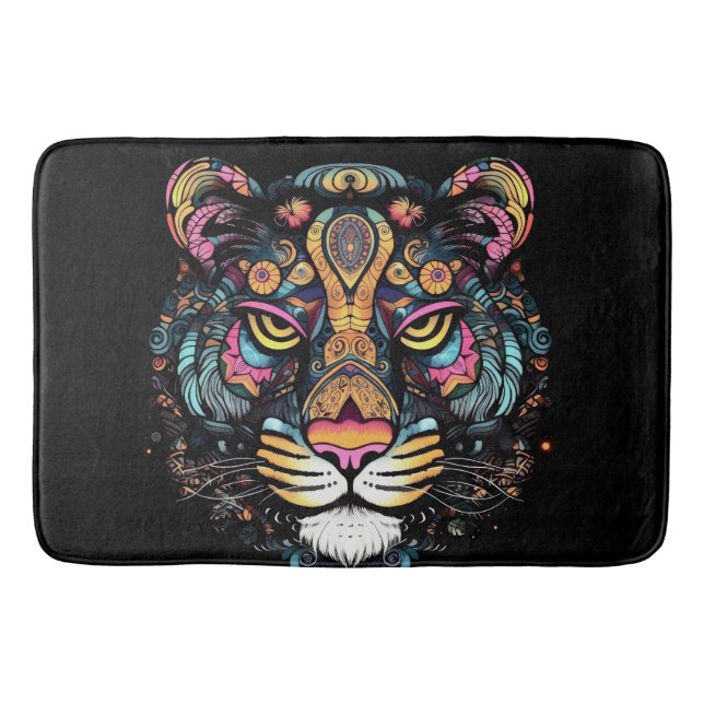 Tiger Head Badematte (Vorderseite)