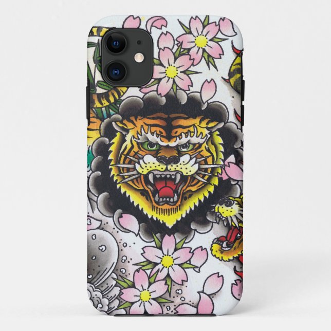 Tiger Head Case-Mate iPhone Hülle (Rückseite)