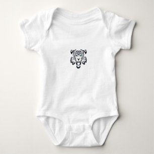 Tiger Head Image Vector Baby Strampler