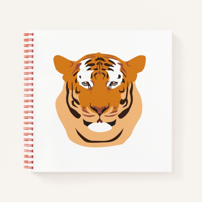 Tiger Head Notizbuch (Vorderseite)