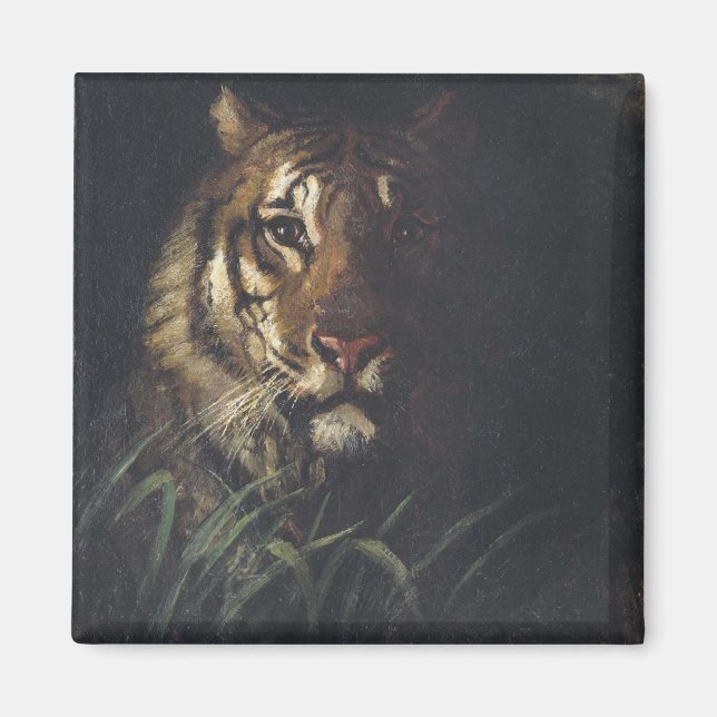 Tiger Head (von Abott Handerson Thayer) Magnet (Vorne)