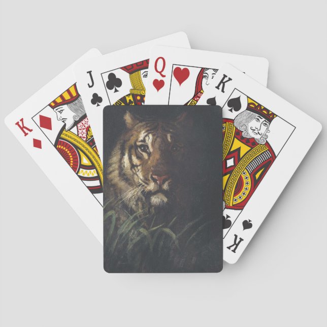 Tiger Head (von Abott Handerson Thayer) Spielkarten (Rückseite)