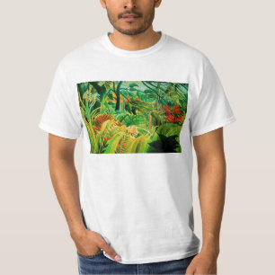 Tiger Henri Rousseau in einem tropischen Sturm-T - T-Shirt