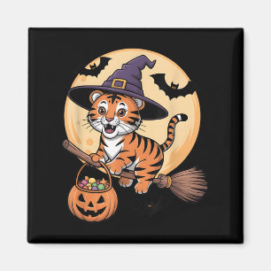 Tiger Hexenhut Pumpkin Halloween Kostüm Men Wome Magnet