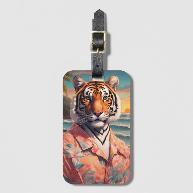 Tiger Holiday Gepäckanhänger (Vorderseite Vertikal)