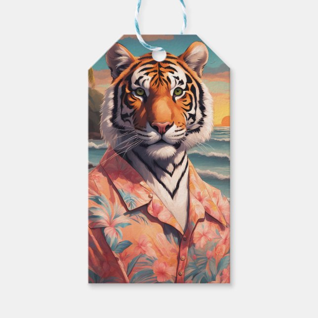 Tiger Holiday Geschenkanhänger (Vorderseite)