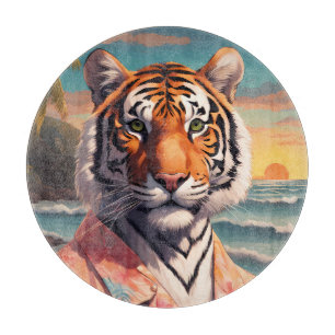 Tiger Holiday Schneidebrett