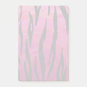Tiger Hot Pink und Black Print Post-it Klebezettel