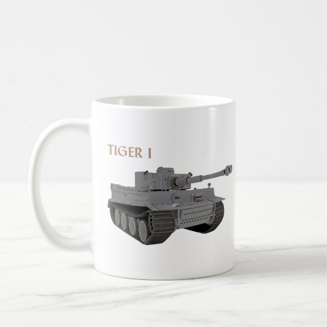 Tiger I Deutscher WW2-Tank Kaffeetasse (Links)