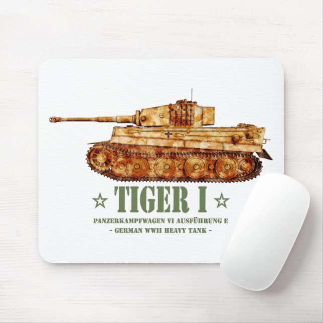 Tiger I. Weltkrieg Zweiter deutscher Panzer Mousepad (Mit Mouse)