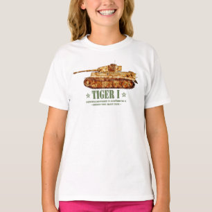 Tiger I. Weltkrieg Zweiter deutscher Panzer T-Shirt