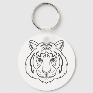 Tiger Illustration Schlüsselanhänger