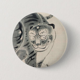 Tiger Illustration von Ito Jakuchu Button