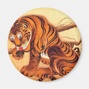Tiger Illustration von Ito Jakuchu Magnet