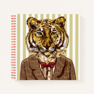 Tiger Im Abendanzug Notizbuch