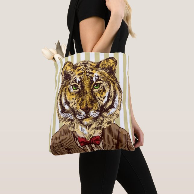 Tiger Im Abendanzug Tasche (Von Nahem)