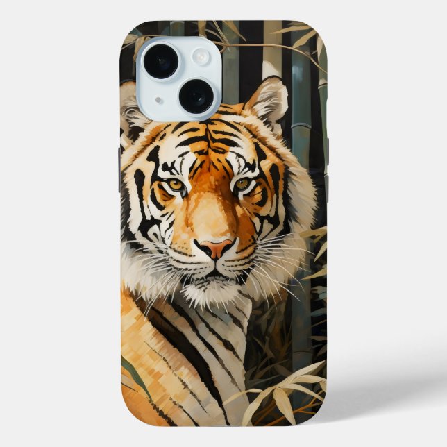 Tiger im Bambuswald Case-Mate iPhone Hülle (Rückseite)