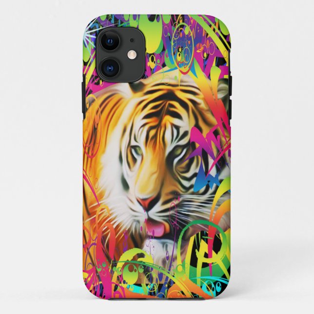 Tiger im Dschungel Case-Mate iPhone Hülle (Rückseite)