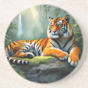 Tiger im Dschungel Getränkeuntersetzer