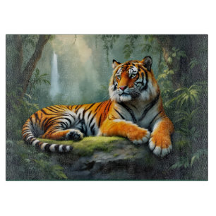 Tiger im Dschungel Schneidebrett