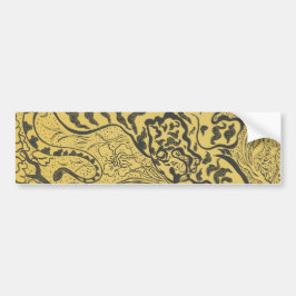 Tiger im Dschungel (Wild Animal) (von Paul Ranson) Autoaufkleber