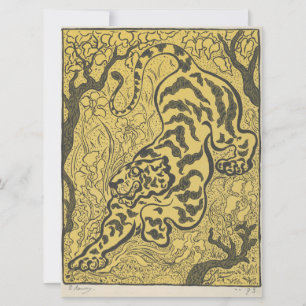 Tiger im Dschungel (Wild Animal) (von Paul Ranson) Karte