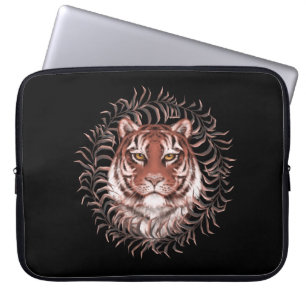 Tiger im Gras Laptopschutzhülle