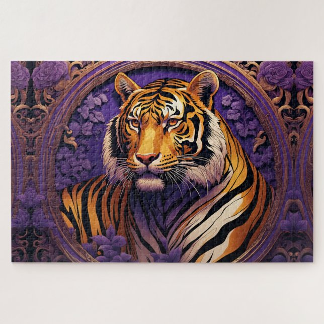 Tiger im lila (Horizontal)