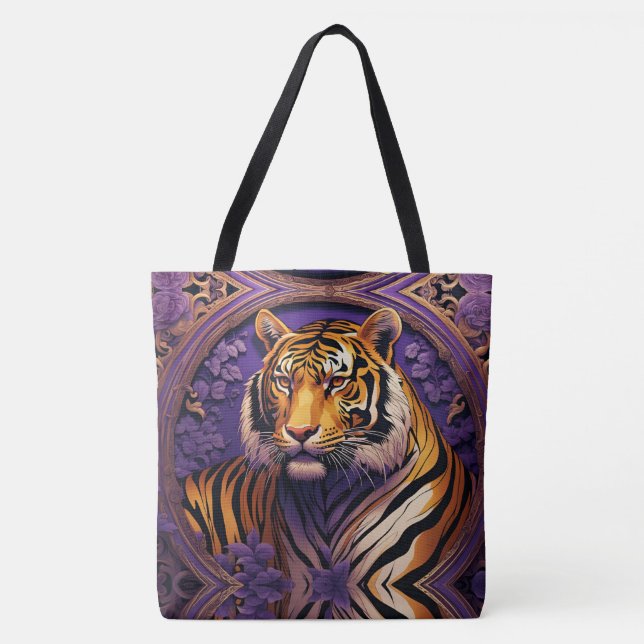 Tiger im lila tasche (Vorderseite)
