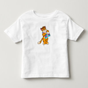 Tiger im Winter mit Scarf Kleinkind T-shirt