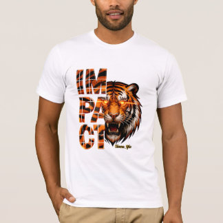 Tiger 'IMPACT' - Kühne schwarze Goldästhetik T-Shirt